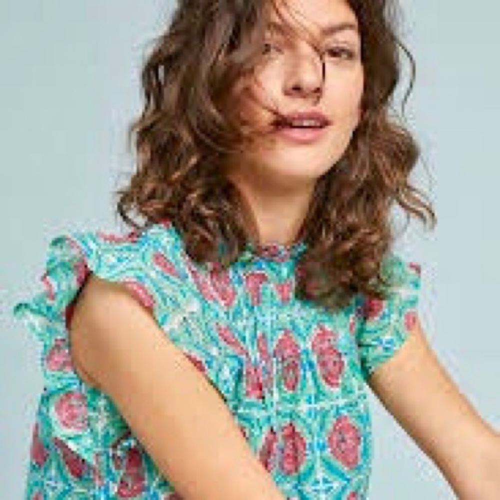 Banjanan Helena Ruffled Blouse Size XS